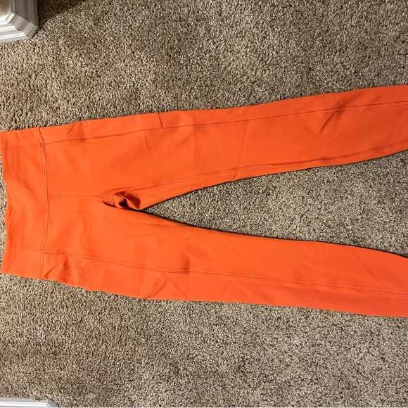 Coral Lululemon Leggings - Picture 1 of 3